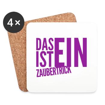 Zaubershow - Untersetzer (4er-Set) - Weiß - Vorne