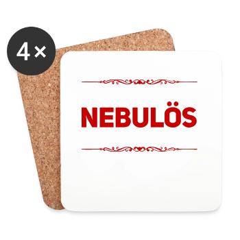 ich bin nebulös - Untersetzer (4er-Set) - Weiß - Vorne