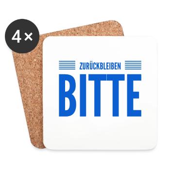 nicht Näherkommen - Untersetzer (4er-Set) - Weiß - Vorne