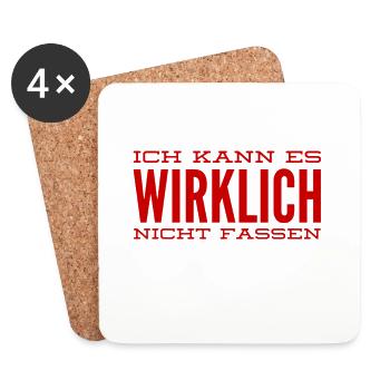 ich bin schockiert - Untersetzer (4er-Set) - Weiß - Vorne