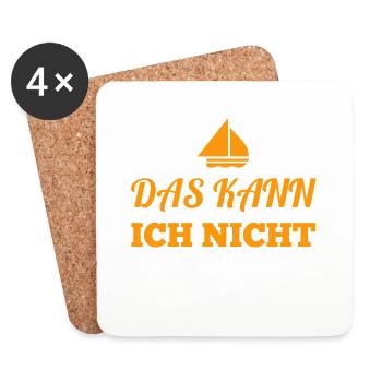ich bin unfähig - Untersetzer (4er-Set) - Weiß - Vorne