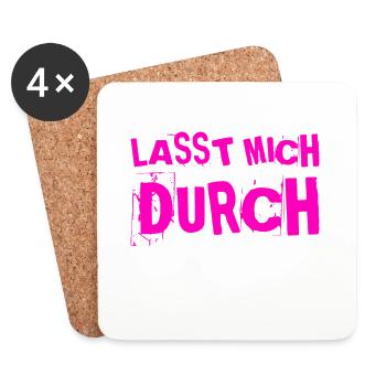 macht den Weg frei - Untersetzer (4er-Set) - Weiß - Vorne