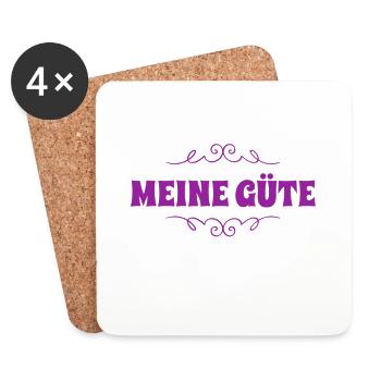 reg dich ab - Untersetzer (4er-Set) - Weiß - Vorne