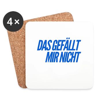 das ist nichts für mich - Untersetzer (4er-Set) - Weiß - Vorne
