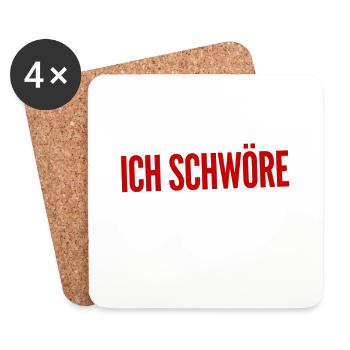 ich bin verlässlich - Untersetzer (4er-Set) - Weiß - Vorne