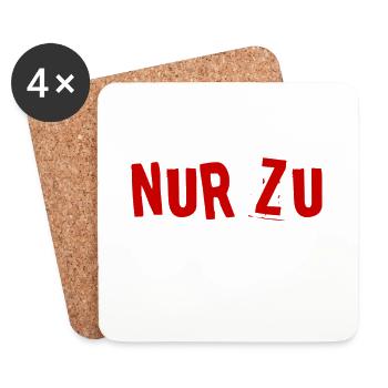 du kannst das schaffen - Untersetzer (4er-Set) - Weiß - Vorne