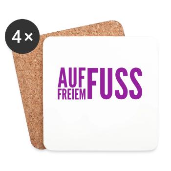 die Freiheit ist toll - Untersetzer (4er-Set) - Weiß - Vorne
