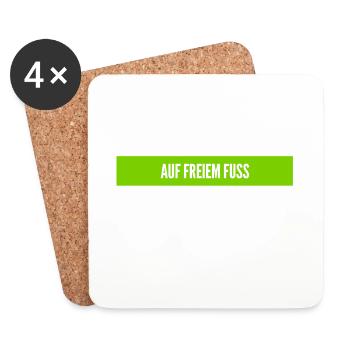 ich liebe die Freiheit - Untersetzer (4er-Set) - Weiß - Vorne