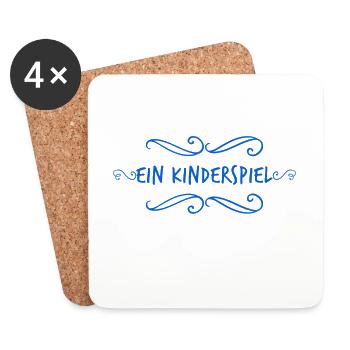 ein Kinderspiel - Untersetzer (4er-Set) - Weiß - Vorne