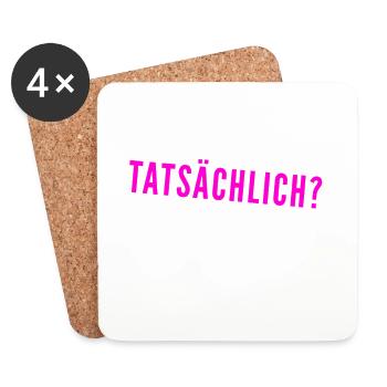 bist du dir sicher? - Untersetzer (4er-Set) - Weiß - Vorne