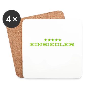 ich mag die Stille - Untersetzer (4er-Set) - Weiß - Vorne