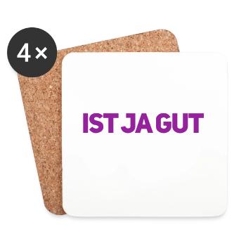 ist ja gut - Untersetzer (4er-Set) - Weiß - Vorne