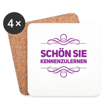 sie mag ich - Untersetzer (4er-Set) - Weiß - Vorne