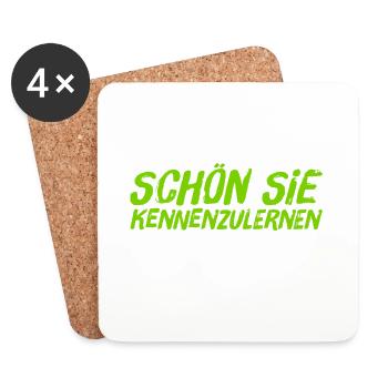 ich mag sie - Untersetzer (4er-Set) - Weiß - Vorne