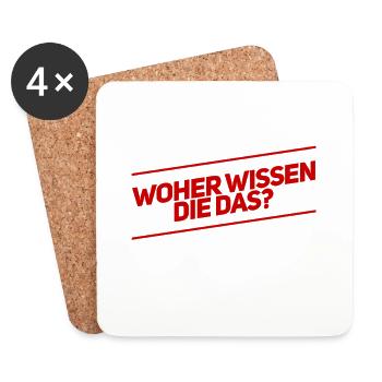 das sollten die nicht wissen - Untersetzer (4er-Set) - Weiß - Vorne