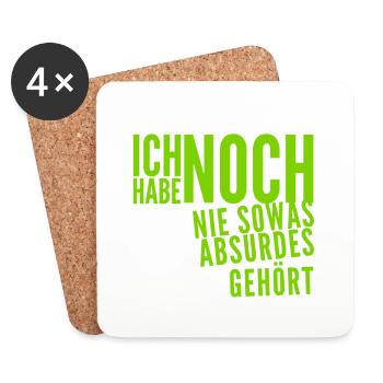 das ist nicht zu glauben - Untersetzer (4er-Set) - Weiß - Vorne