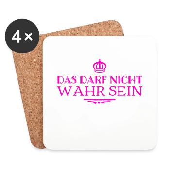 ich kann es nicht glauben - Untersetzer (4er-Set) - Weiß - Vorne