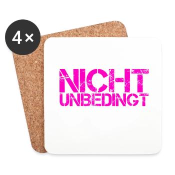 kann, muss aber nicht - Untersetzer (4er-Set) - Weiß - Vorne