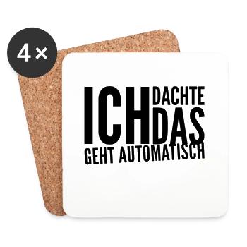 ich habe mich geirrt - Untersetzer (4er-Set) - Weiß - Vorne