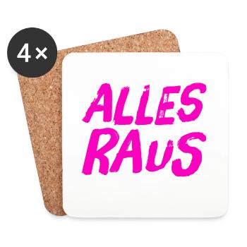 verschwindet - Untersetzer (4er-Set) - Weiß - Vorne