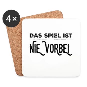 das Spiel geht ewig - Untersetzer (4er-Set) - Weiß - Vorne