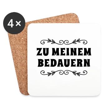 mirfühlend - Untersetzer (4er-Set) - Weiß - Vorne