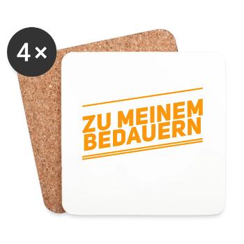 das große Bedauern - Untersetzer (4er-Set) - Weiß - Vorne