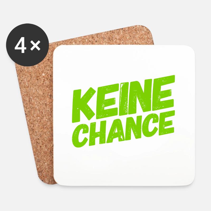 du bist chancenlos - Untersetzer (4er-Set) - Weiß
