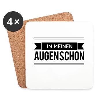 meiner Meinung nach - Untersetzer (4er-Set) - Weiß - Vorne