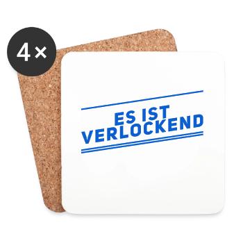 es ist verlockend - Untersetzer (4er-Set) - Weiß - Vorne