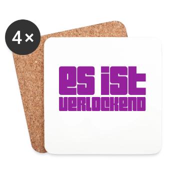 es ist ansprechend - Untersetzer (4er-Set) - Weiß - Vorne
