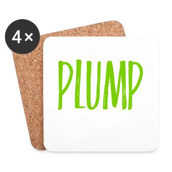 ich bin plump - Untersetzer (4er-Set) - Weiß - Vorne
