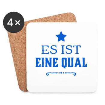 was für eine Mühe - Untersetzer (4er-Set) - Weiß - Vorne