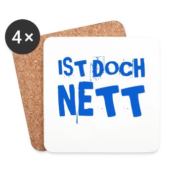 ich finde es gut - Untersetzer (4er-Set) - Weiß - Vorne