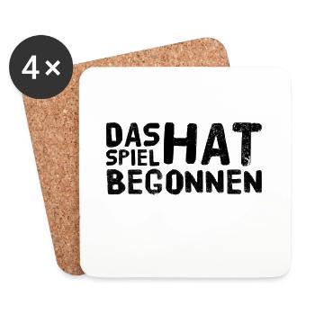 es ist losgegangen - Untersetzer (4er-Set) - Weiß - Vorne