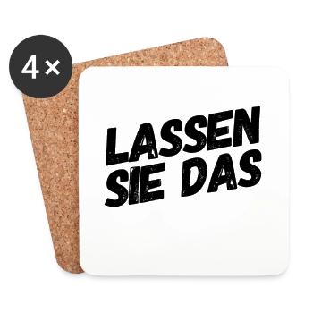 stop - Untersetzer (4er-Set) - Weiß - Vorne