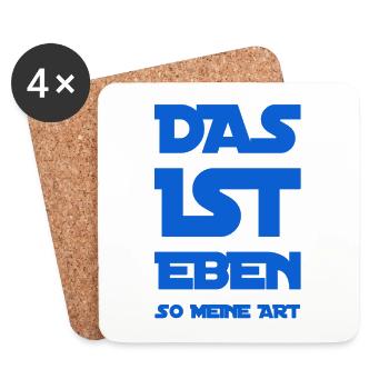 ich bin einzigartig - Untersetzer (4er-Set) - Weiß - Vorne