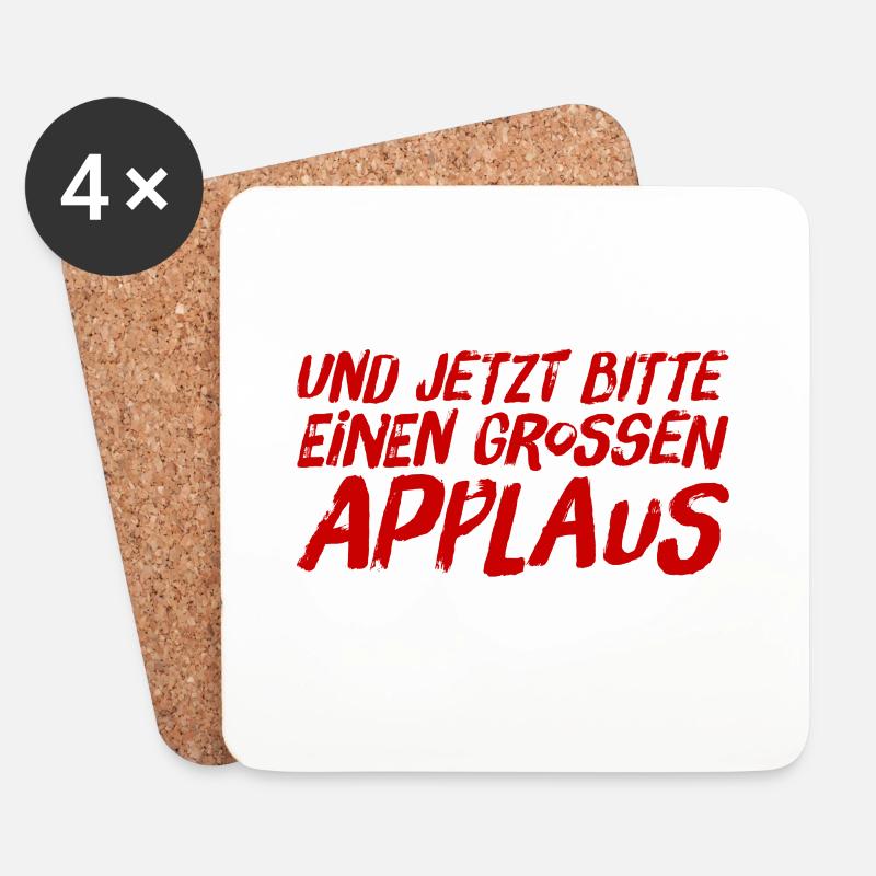 einen großen Applaus bitte - Untersetzer (4er-Set) - Weiß