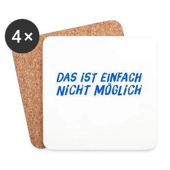 ich kann es nicht glauben - Untersetzer (4er-Set) - Weiß - Vorne