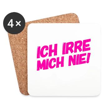 Fehlerfrei - Untersetzer (4er-Set) - Weiß - Vorne