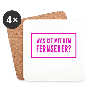 was soll das? - Untersetzer (4er-Set) - Weiß - Vorne
