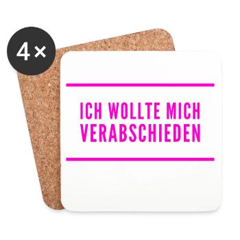 lebe wohl - Untersetzer (4er-Set) - Weiß - Vorne