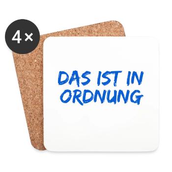 das ist kein Problem - Untersetzer (4er-Set) - Weiß - Vorne