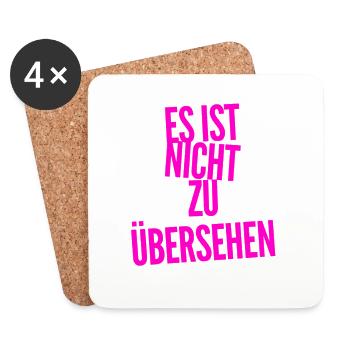 offensichtlich - Untersetzer (4er-Set) - Weiß - Vorne