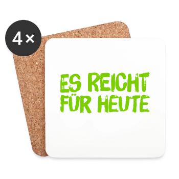 ich will nicht mehr - Untersetzer (4er-Set) - Weiß - Vorne