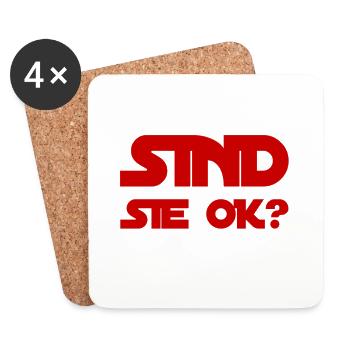 alles in Ordnung? - Untersetzer (4er-Set) - Weiß - Vorne