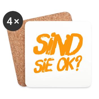 wie ist ihr Befinden? - Untersetzer (4er-Set) - Weiß - Vorne