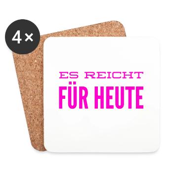 ich mag nicht mehr - Untersetzer (4er-Set) - Weiß - Vorne