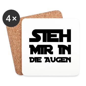 ich mag deine Augen - Untersetzer (4er-Set) - Weiß - Vorne