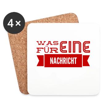 das habe ich nicht erwartet - Untersetzer (4er-Set) - Weiß - Vorne
